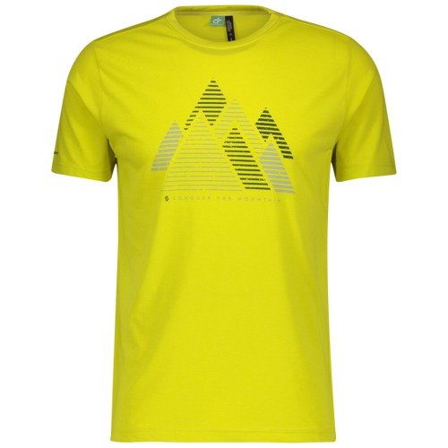 Scott Shirt M's Defined DRI Graphic s/sl - sulphur yellow/L von Scott Sports