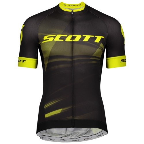 Scott Shirt M's RC Pro s/sl - black/sulphur yellow/S von Scott Sports