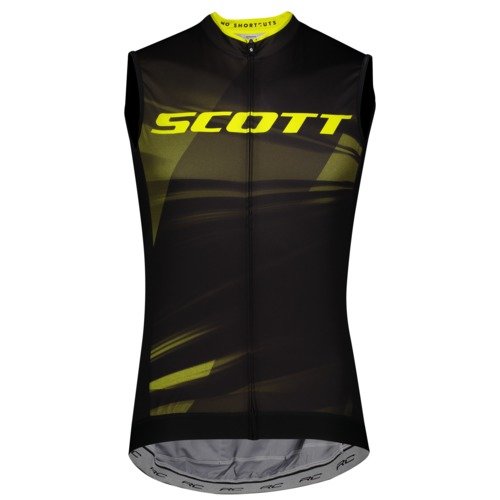 Scott Shirt M's RC Pro w/o sl - black/sulphur yellow/S von Scott Sports