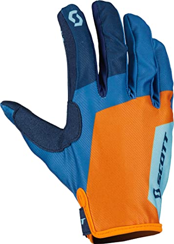 Scott 350 Race Evo Blau/Orange Motocross Handschuhe, L von Scott