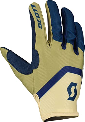 Scott 350 Track Evo MX Motocross/DH Fahrrad Handschuhe beige/blau 2023: Größe: L (10) von Scott