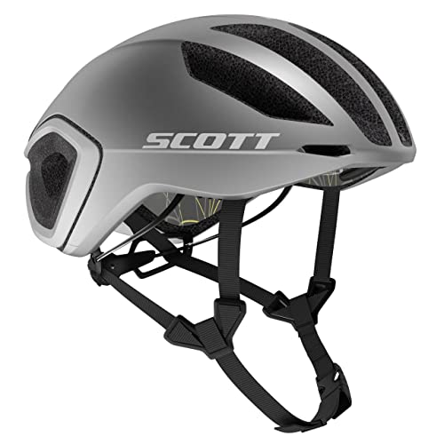 Scott Cadence Plus MIPS Rennrad Fahrrad Helm Reflective weiß/silberfarben 2023: Größe: M (55-59cm) von Scott