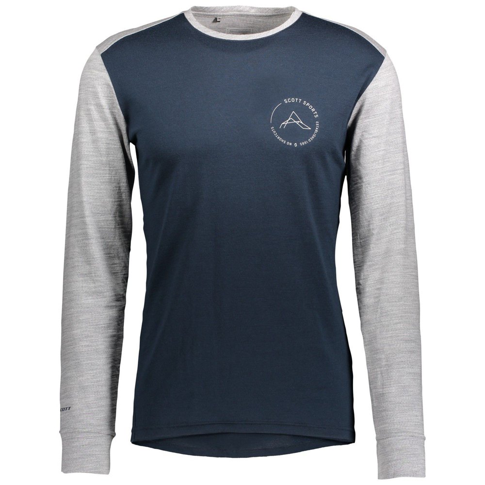 Scott Defined Merino Long Sleeve T-shirt Blau 2XL Mann von Scott