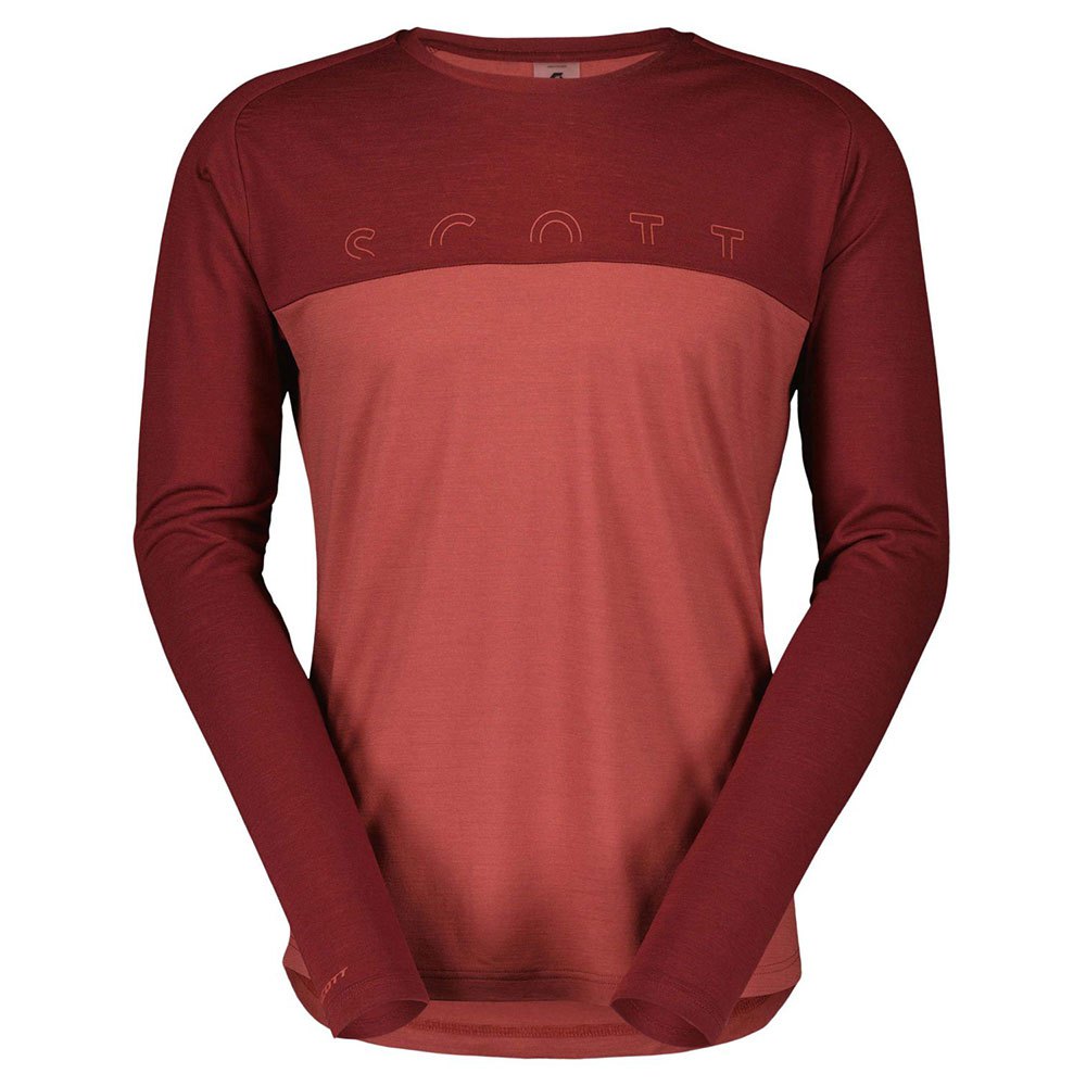 Scott Defined Merino Long Sleeve T-shirt Rot S Mann von Scott