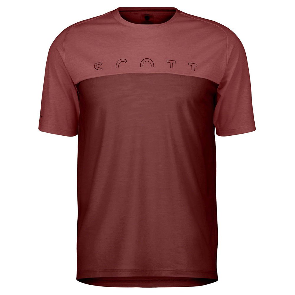 Scott Defined Merino Short Sleeve T-shirt Rot 2XL Mann von Scott
