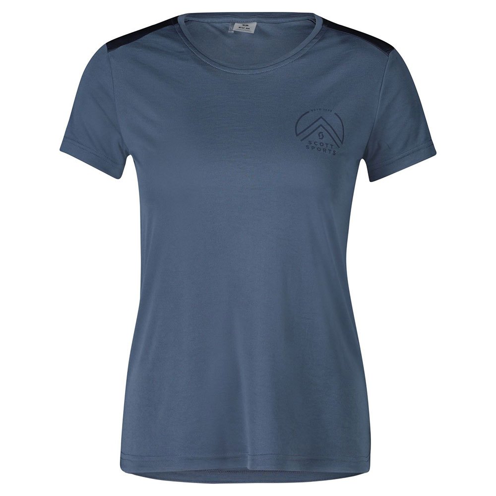 Scott Endurance Tech Short Sleeve T-shirt Blau M Frau von Scott