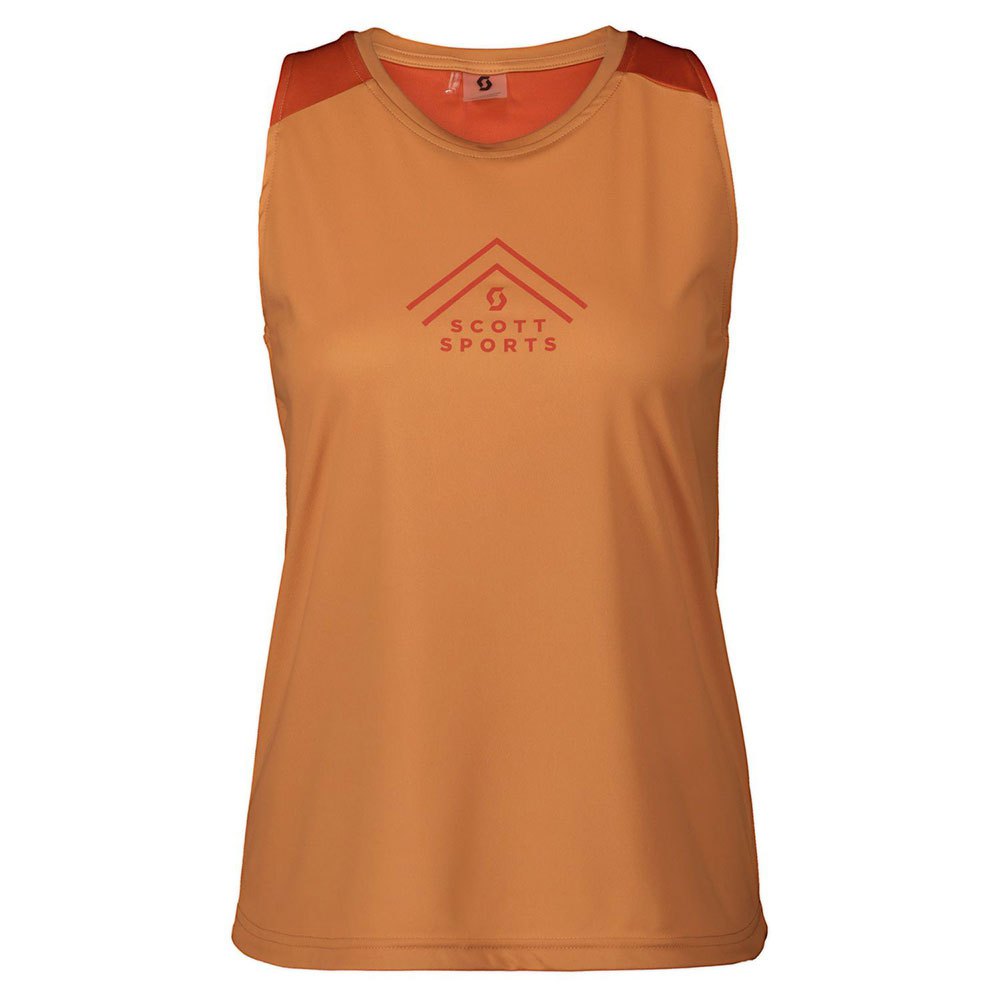 Scott Endurance Tech Sleeveless T-shirt Orange L Frau von Scott