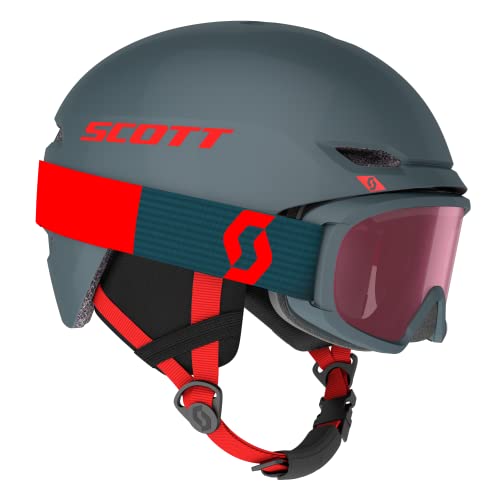 Scott Junior Keeper 2 Helmet + Witty Goggle Combo Pink, Skibrille, Größe S - Farbe High Viz Pink von Scott
