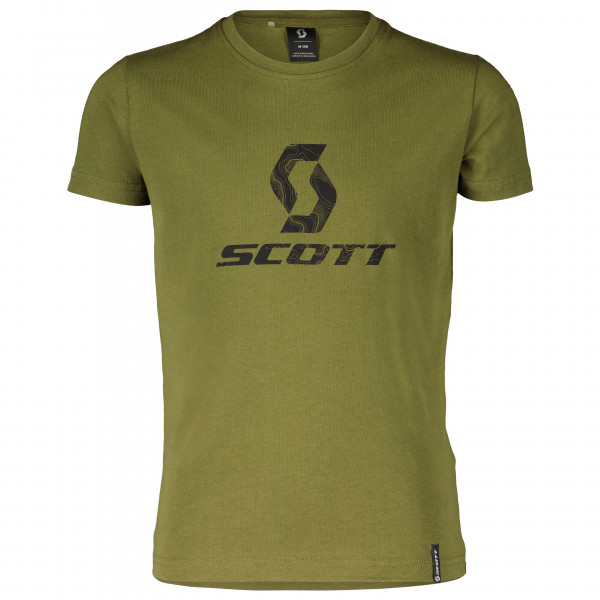 Scott - Kid's 10 Icon S/S - T-Shirt Gr 128 oliv von Scott