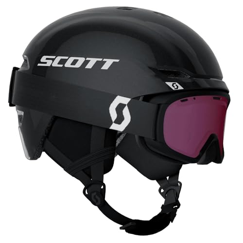 Scott Kinder Combo Skihelm & Skibrille Keeper 2 + Goggle Jr Witty Mineral Black/White M von Scott