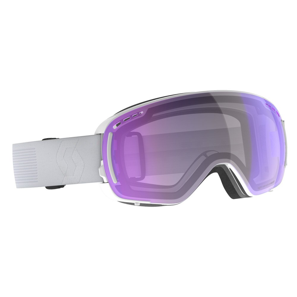 Scott Lcg Compact Ls Ski Goggles Weiß Light Sensitive Blue Chrome/CAT 2 von Scott