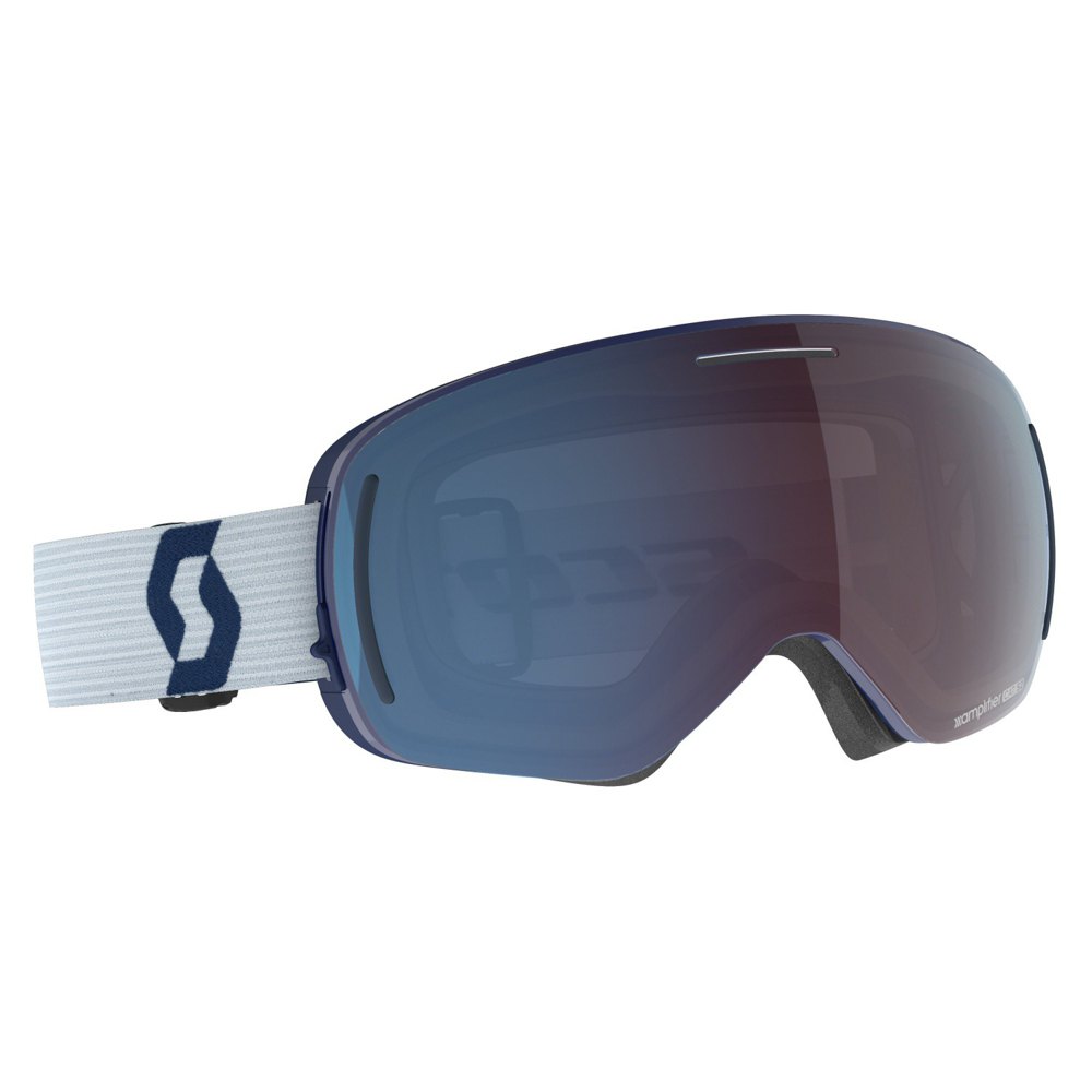 Scott Lcg Evo Ski Goggles Durchsichtig Enhancer Blue Chrome/CAT 2 von Scott