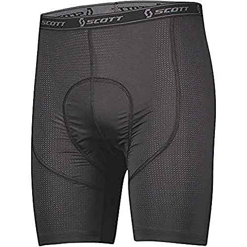 Scott M Trail Underwear + Shorts Schwarz - Klassische gepolsterte Herren Radsport Baselayer Shorts, Größe XL - Farbe Bla von Scott
