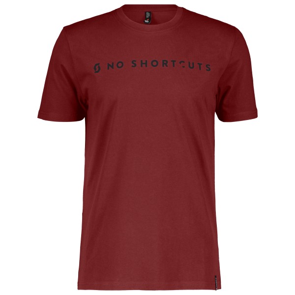 Scott - No Shortcuts S/S - T-Shirt Gr L rot von Scott
