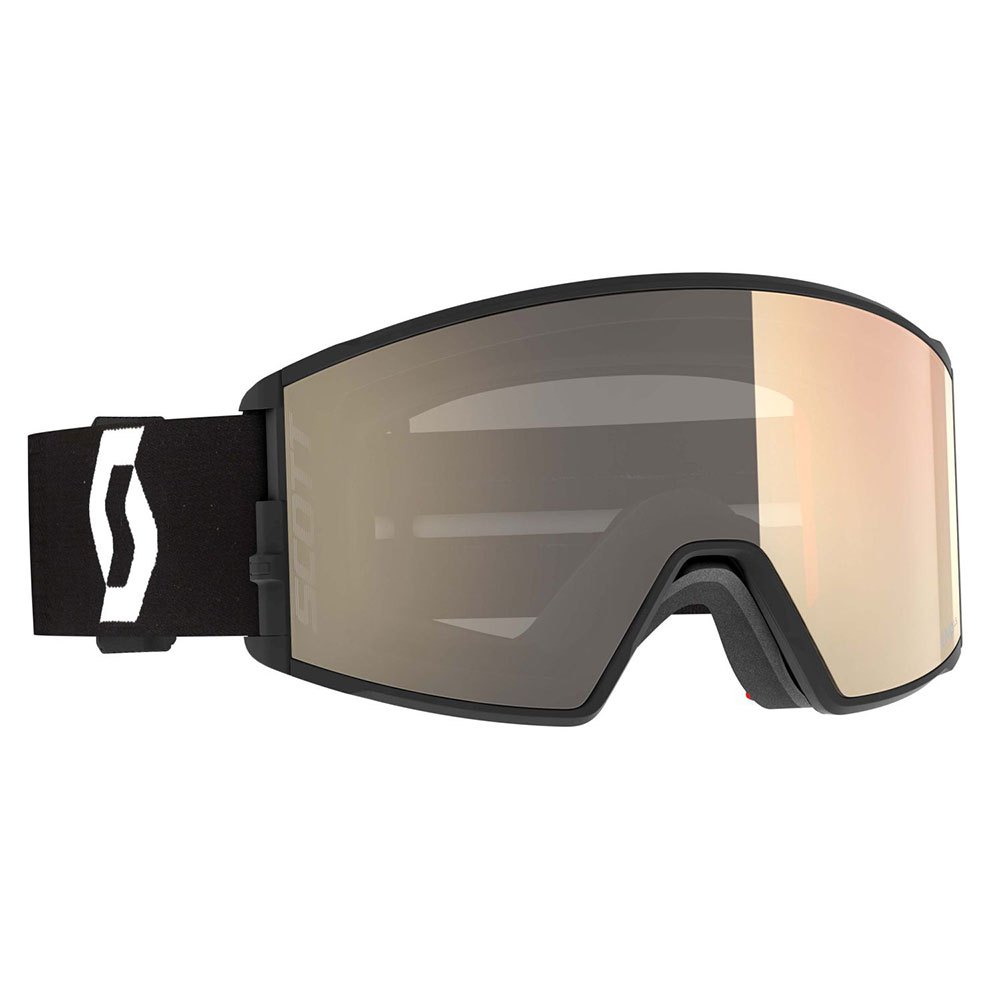 Scott React Light Sensitive Ski Goggles Schwarz Light Sensitive Bronze Chrome/CAT2-3 von Scott
