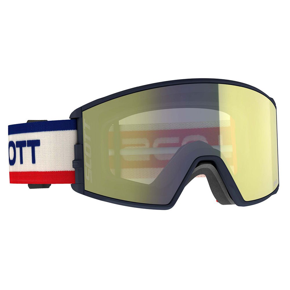 Scott React Ski Goggles Beige Amplificator Yellow Chrome/CAT2 von Scott