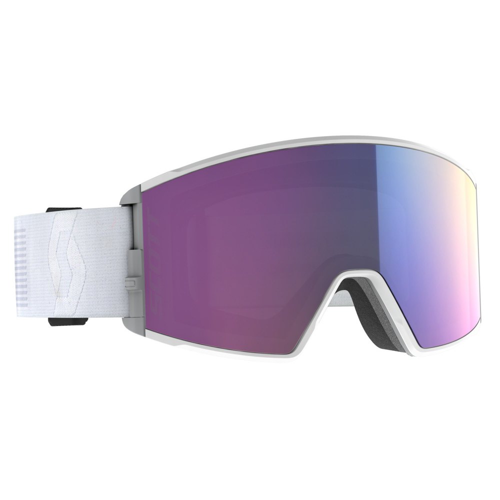 Scott React Ski Goggles Weiß Enhancer Teal Chrome/CAT 2 von Scott