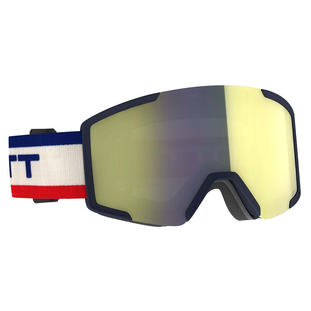 Scott Shield Ski Goggles+spare Lens Beige Amplificator Yellow Chrome/CAT2 von Scott