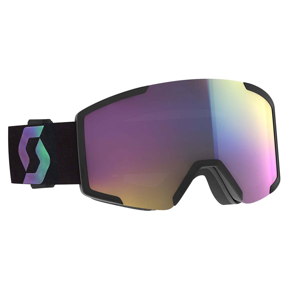 Scott Shield Ski Goggles Schwarz Enhancer Teal Chrome/CAT3 von Scott