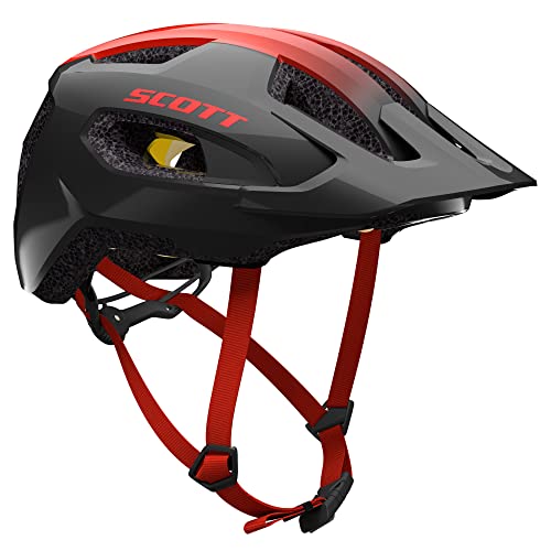 Scott Supra Plus MIPS MTB Fahrrad Helm Dark grau/rot 2024: Größe: M/L (56-61cm) von Scott