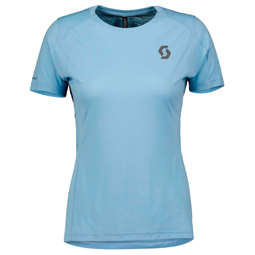 Scott Trail Run Short Sleeve T-shirt Blau M Frau von Scott