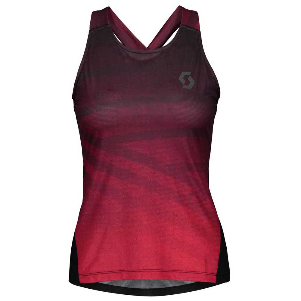 Scott Trail Run Sleeveless T-shirt Rot,Schwarz XS Frau von Scott