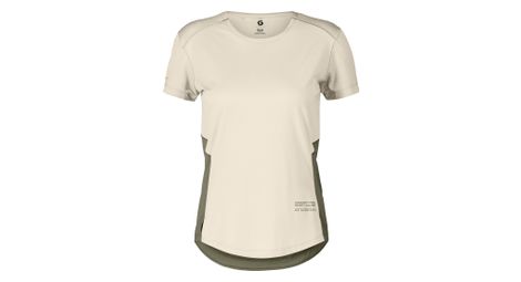 scott endurance tech kurzarm trikot weis khaki fur frauen von Scott