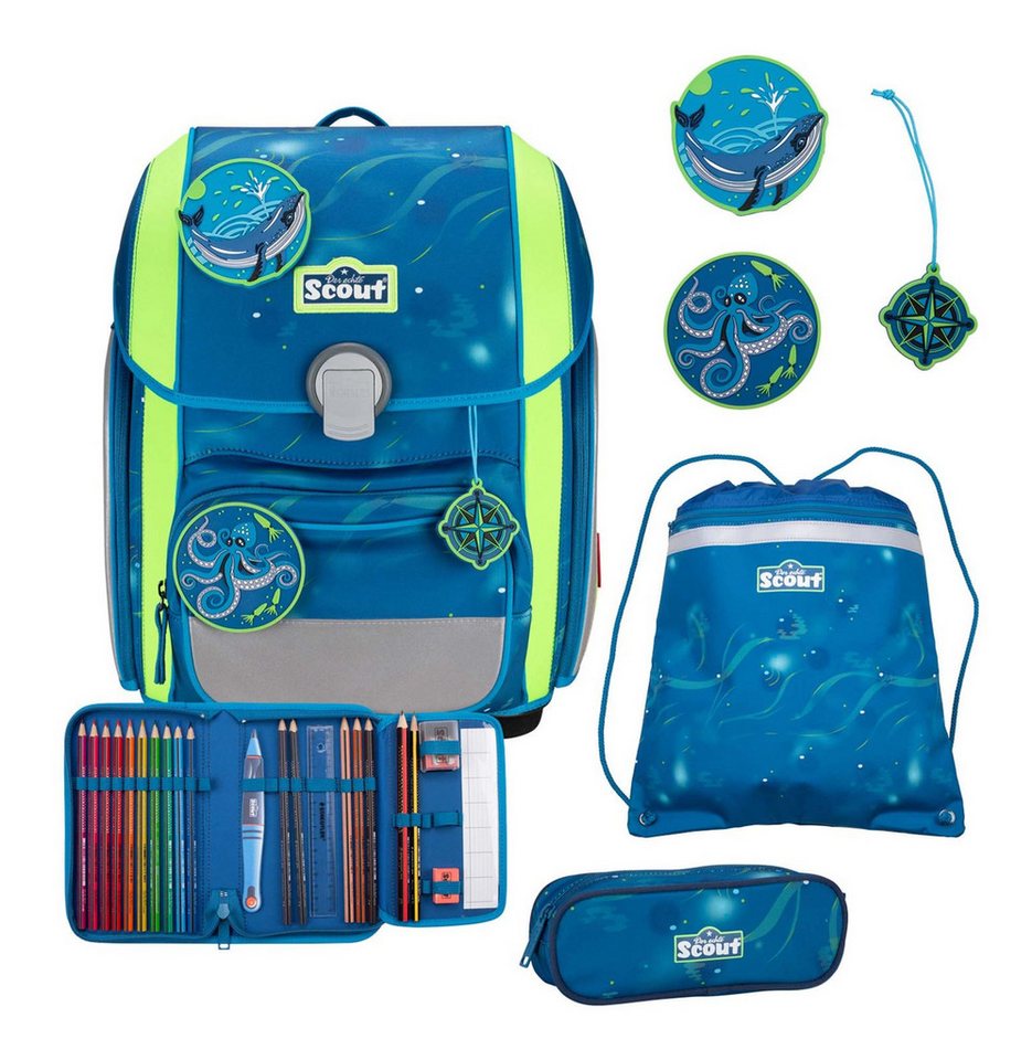 Scout Schulranzen Genius Set 4-teilig (Set, 4-tlg) von Scout