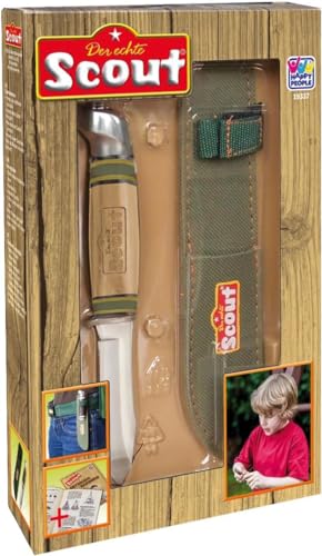 Scout Unisex Jugend Schnitmesser Schnitzmesser, braun, ca. 16x2,3 cm von Scout