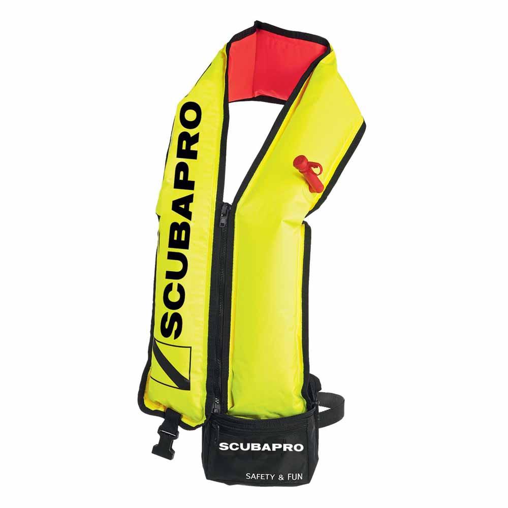 Scubapro Safety And Fun Safety Buoy Swimaid Vest Gelb,Schwarz 130 cm von Scubapro