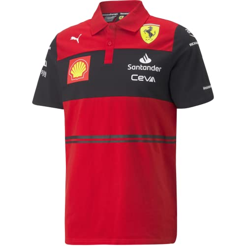 Ferrari Scuderia Offizielle Formel 1 Merchandise 2022 Kollektion - 2022 Team Polo-Hemd - Rot - Größe: M von Fuel For Fans