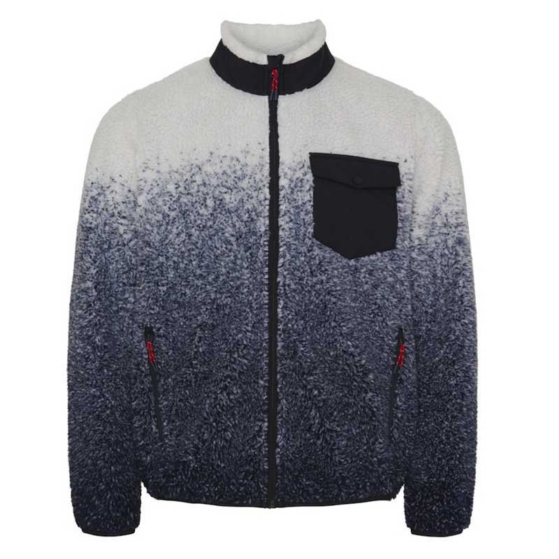 Sea Ranch Leo Dip Dye Full Zip Fleece Grau M Mann von Sea Ranch