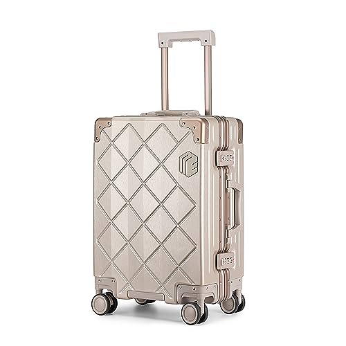 Sea choice Handgepäck Hartschalen-Koffer Trolley Reisekoffer mit 4 Doppel-Rollen Eckenschutz Kabinengepäck TSA-Schloss YKK 55cm von Sea choice