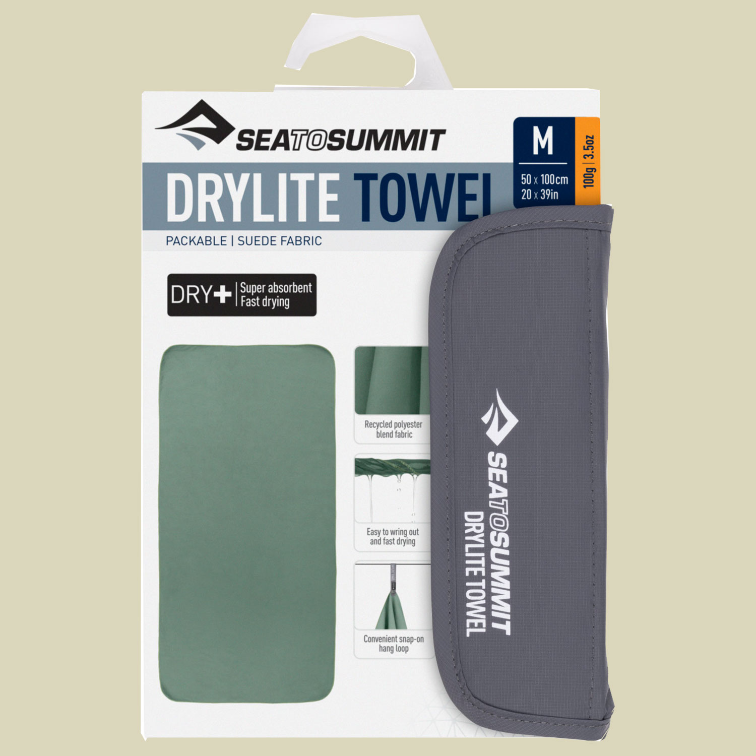 Drylite Towel Größe M Farbe sage von Sea to Summit