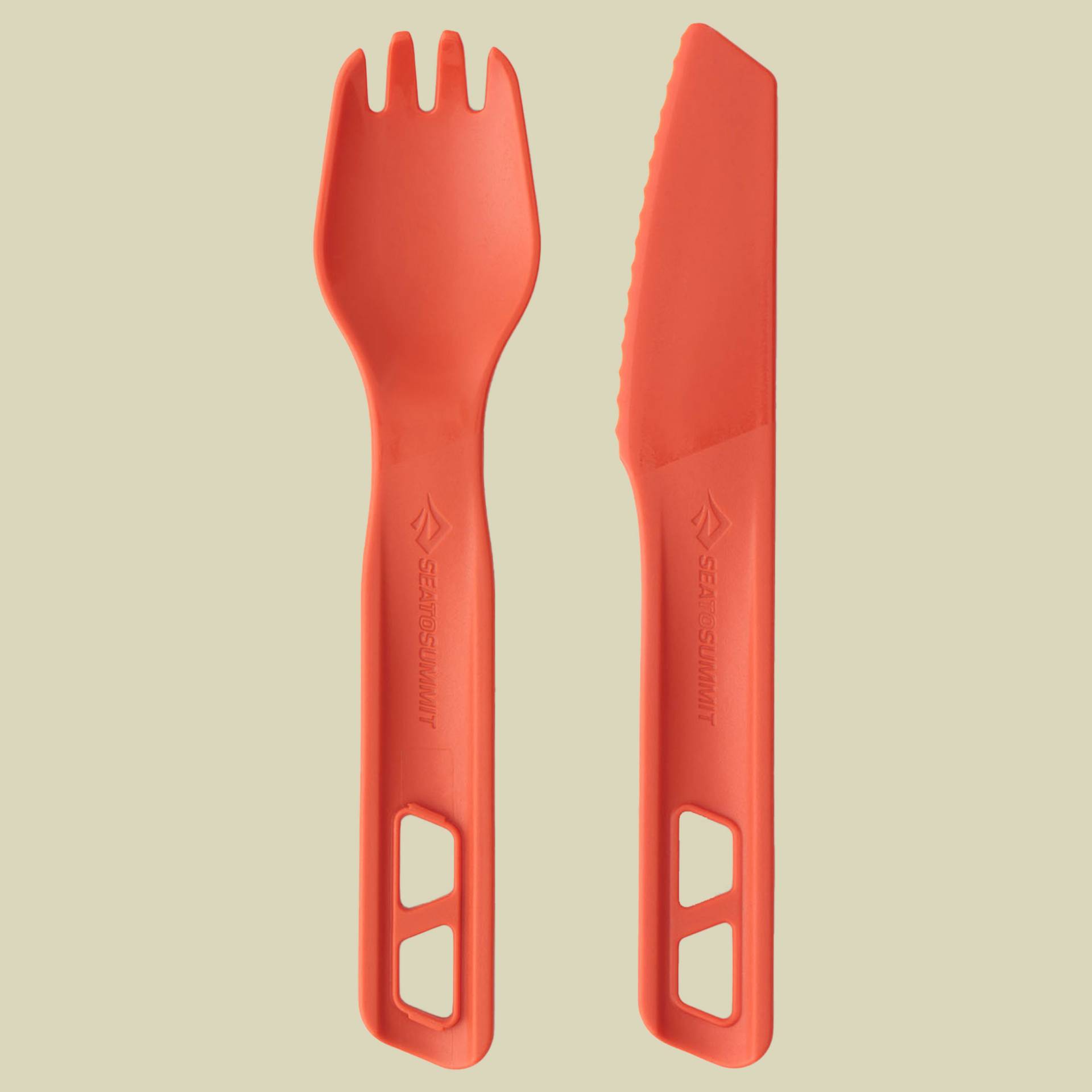 Passage Cutlery Set 2 piece one size orange - orange von Sea to Summit