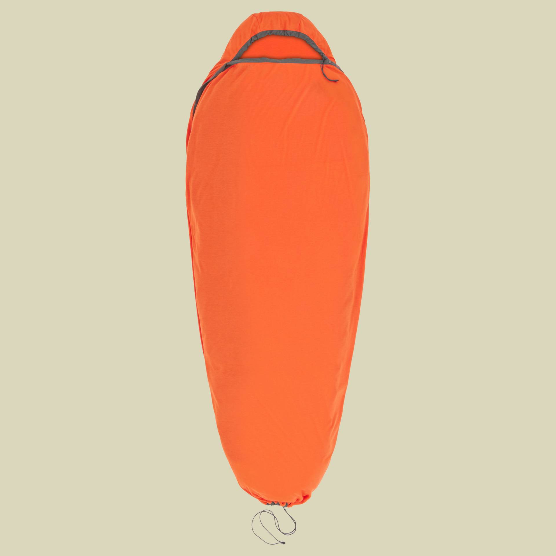 Reactor Extreme Sleeping Bag Liner - Mummy w/ Drawcord orange Standard - spicy orange von Sea to Summit