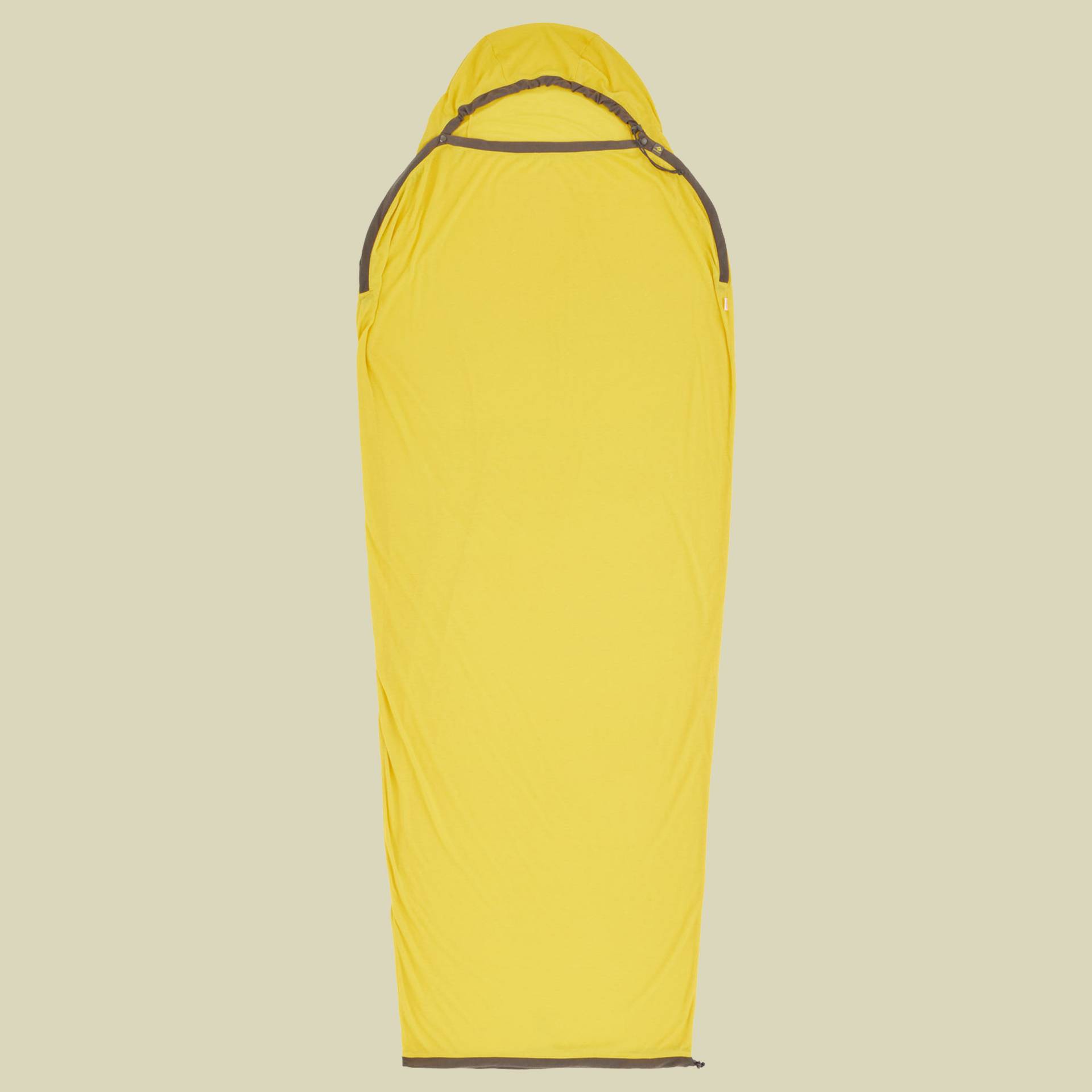 Reactor Sleeping Bag Liner - Mummy w/ Drawcord Compact gelb - sulfur yellow von Sea to Summit