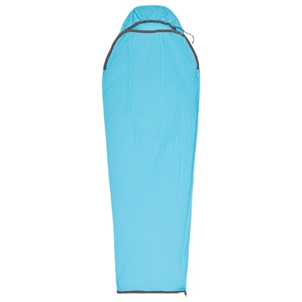 Sea to Summit - Breeze Sleeping Bag Liner Mummy with Drawcord - Reiseschlafsack Gr Standard blau von Sea to Summit