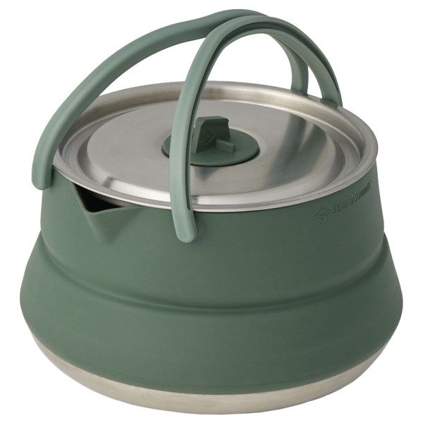 Sea to Summit - Detour Stainless Steel Collapsible Kettle Gr 1,6 Liter grün von Sea to Summit