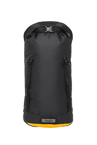 Sea to Summit - Evac Compression Dry Bag HD L 20L - Kompakte Trockentasche - Rollverschluss - Strapazierfähiges Cordura-Gewebe - Wandern & Paddelsport - 26,9 x 24,5 x 46,3 cm - Jet Black - 310 g von Sea to Summit