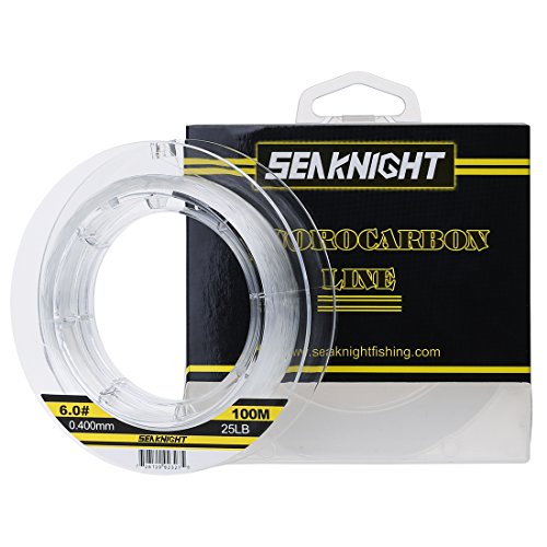 SeaKnight 100% Fluorocarbon Einzelsaiten Angelschnur 100m/110yds Karpfen Angeln Monofilament Nylon schnure sinkend Leader Line 3-100LB von Seaknight