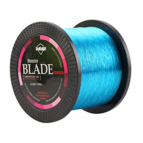 Seaknight Blade Nylon Angelschnur Monofil Karpfen 500M/1000M Salzwasser Monofile Angelschnur Forelle 2-35LB Schwarz Weiß Blau Grün Gelb von Seaknight