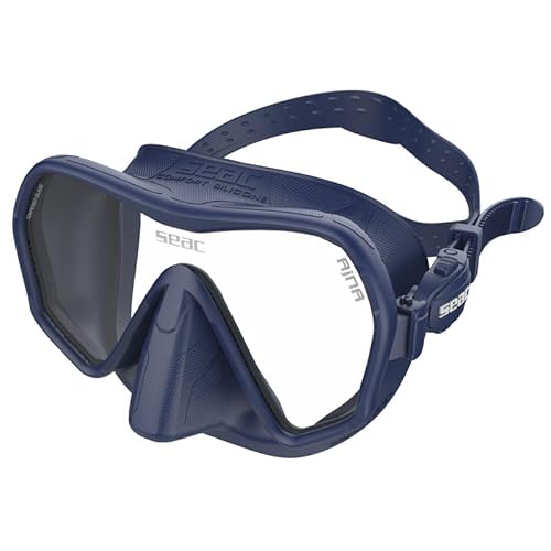 Seac Ajna, rahmenlose Tauchmaske mit weitem Sichtfeld, 100% Silikonkörper von SEAC