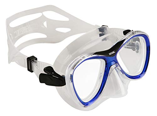 Seac Capri SLT, Schnorchelmaske mit Maskenkörper aus hypoallergenem Siltra und Maskenschnallen mit 2 Knöpfen, 2 Große von Seac