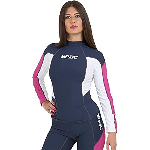 Seac RAA Long Evo Lady Rash Guard UV-Schutz-Shirt zum Schnorcheln und Schwimmen Langarm für Damen von Seac