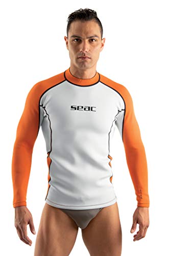 Seac Fit Long, 2 mm Neopren-Langarmshirt, ideal als Tauchunterwäsche oder als Rash Guard zum Surfen und Schwimmen von Seac