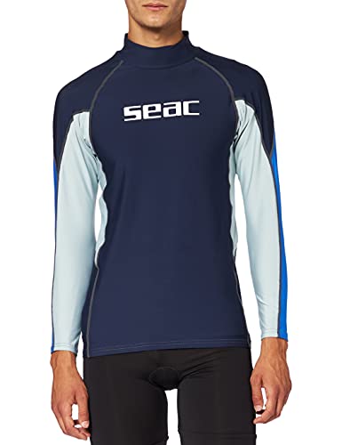 Seac RAA Long Evo Man Rash Guard UV-Schutz-Shirt zum Schnorcheln und Schwimmen Langarm für Herren von Seac