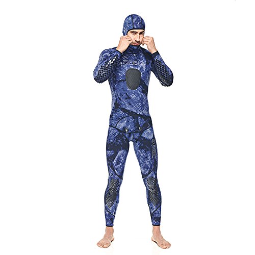 Seac Men's Makira Overall, Camouflage-Blau, S von Seac