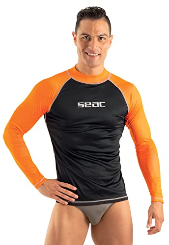 Seac T-Sun Long für Herren, schützendes Rash Guard-Tauchshirt zum Schnorcheln und Schwimmen mit Sonnenschutz von Seac