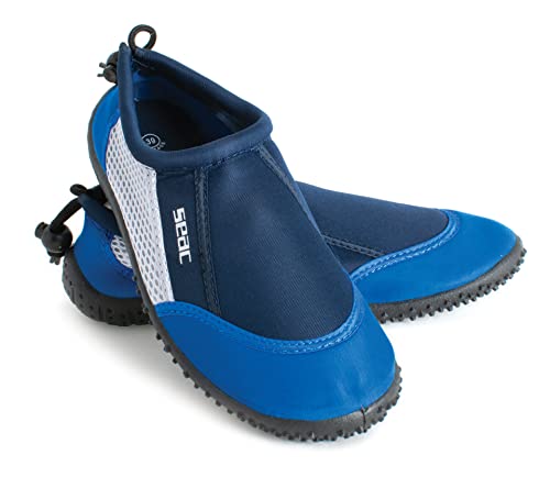 Seac Reef, Badeschuhe für Erwachsene und Kinder, schnelltrocknend für das Schwimmbad und den Strand, blau, 44 von Seac